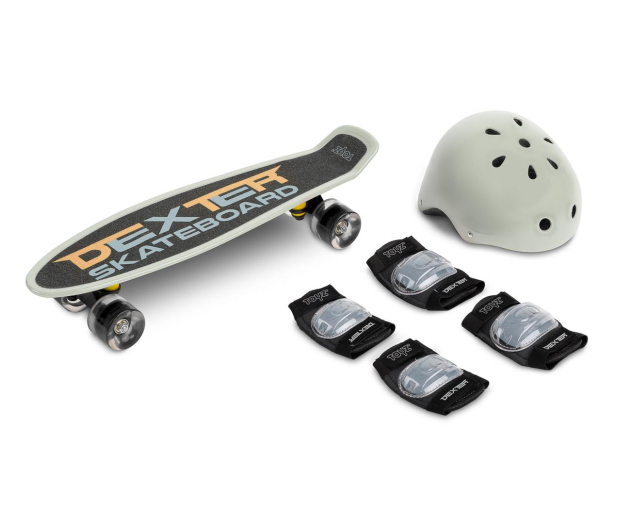 Toyz Deskorolka Dexter Grey + Kask i Ochraniacze - 1035406 - zdjęcie